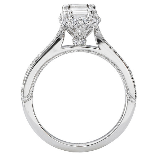 18KW EM ANGLED HALO MLGN DIA  SM,D1/2CTW,FIT 7X5 EM,117524-W