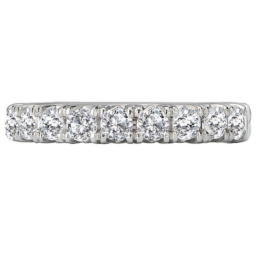 18KW ROM FRENCH PAVE DIA BAND D3/4CTW, 9 DIAS 18KW ROM FRENCH PAVE DIA BAND D3/4CTW, 9 DIAS