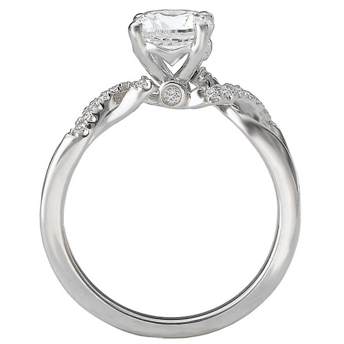 18KW ROM OPEN TWIST DIA SEMI-MD.08CTW, FNCY PEG FIT 6.5MM RD