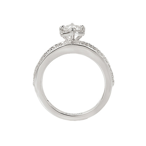 14KW DOUBLE ROW PETAL SEMI-MT D1/4CT (FITS 1/2CT RD CTR)