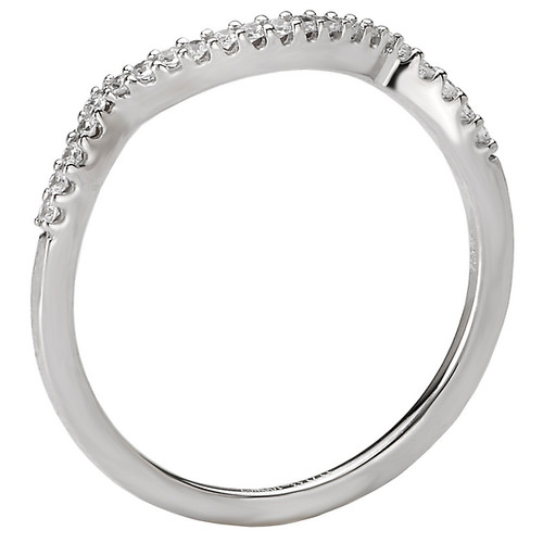 14KW ROM COM CURVED DIA BAND  D.10CTW 14KW ROM COM CURVED DIA BAND  D.10CTW