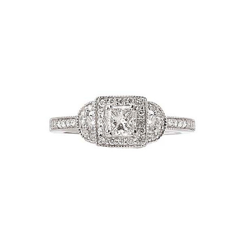 14KW ROMCOM RD/PC DIA RING D3/4CTW, INCL 3/8CT PRI 14KW ROMCOM RD/PC DIA RING D3/4CTW, INCL 3/8CT PRI