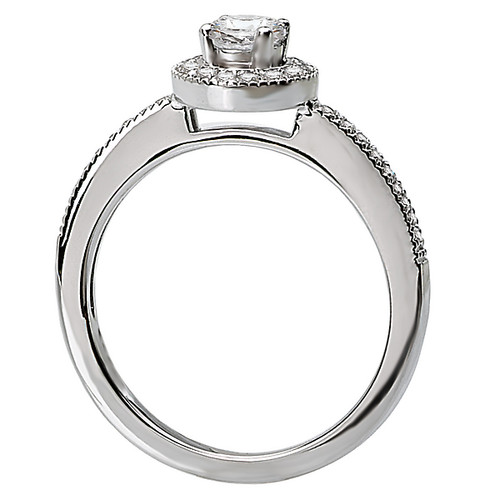 14KW ROMANCE COMPLETE ENG RINGD.38CTW INCL .25CT RD 14KW ROMANCE COMPLETE ENG RINGD.38CTW INCL .25CT RD