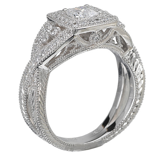 14KW ROMCOM DIA MLGN ENG RING D7/8CTW, INCL 3/8CT PC 14KW ROMCOM DIA MLGN ENG RING D7/8CTW, INCL 3/8CT PC