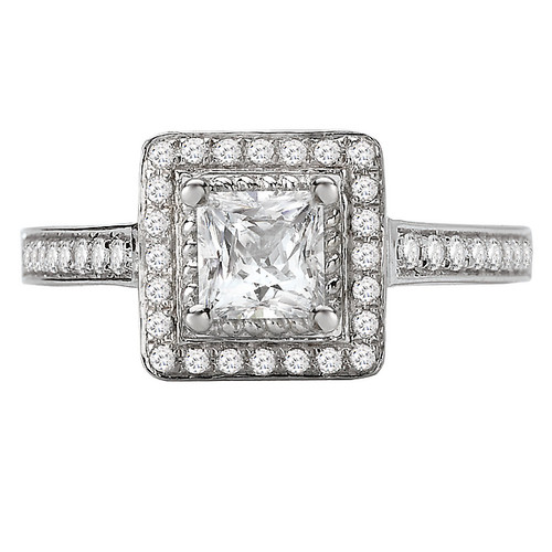 14KW ROMCOM SQ HALO DIA SEMIMTD1/2CTW,FIT 4.4MM PC, 118202-W 14KW ROMCOM SQ HALO DIA SEMIMTD1/2CTW,FIT 4.4MM PC, 118202-W