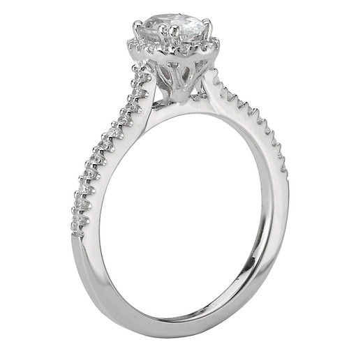 14KW ROM COM OV HALO DIA RING D5/8CTW,INC 3/8CT OV,118278-W 14KW ROM COM OV HALO DIA RING D5/8CTW,INC 3/8CT OV,118278-W