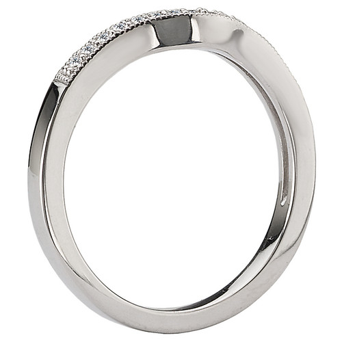 14KW PET CURVED MLGN DIA BAND D.08CTW (117578-100W) 14KW PET CURVED MLGN DIA BAND D.08CTW (117578-100W)