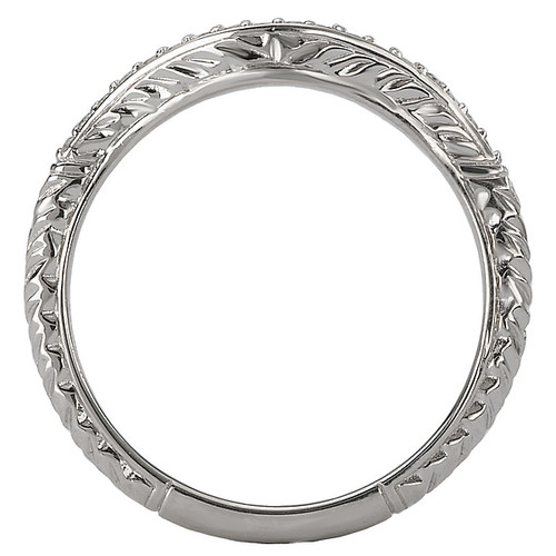 14KW COM CURVE ENGRVD DIA BANDD.09CTW 14KW COM CURVE ENGRVD DIA BANDD.09CTW