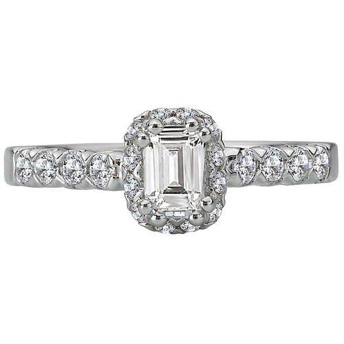 14KW EM HALO VTIP DIA ENG RINGD7/8CTW, INCL 3/8CT EM 14KW EM HALO VTIP DIA ENG RINGD7/8CTW, INCL 3/8CT EM
