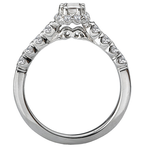 14KW EM HALO VTIP DIA ENG RINGD7/8CTW, INCL 3/8CT EM 14KW EM HALO VTIP DIA ENG RINGD7/8CTW, INCL 3/8CT EM