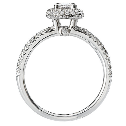 14KW RD HALO DIA ENG RING D3/4CTW, INCL 3/8CT RD 14KW RD HALO DIA ENG RING D3/4CTW, INCL 3/8CT RD