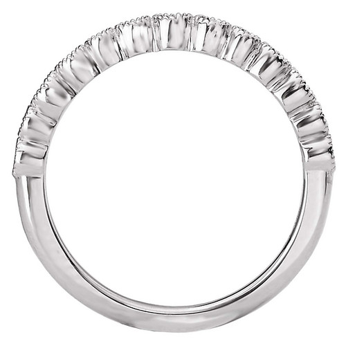 18KW 13 RD BZL DIA MLGN BAND  D1/7CTW, MATCH 119129-119132