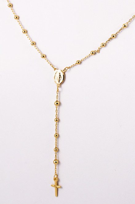 YELLOW GOLD NECKLACE, YG21KNECKLACE021, Size:Large, Weight:0g