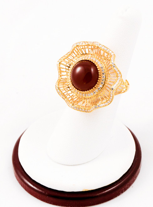 Yellow Gold Ring 21K, YGRING0018, Weight: 0g