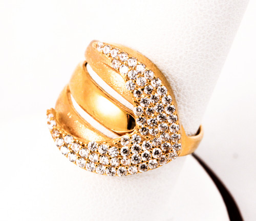 Yellow Gold Ring 21K, YGRING0042, Weight: 7.4g