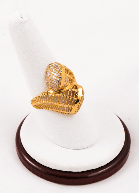 Yellow Gold Ring 21K, YGRING0056, Weight: 4.5g