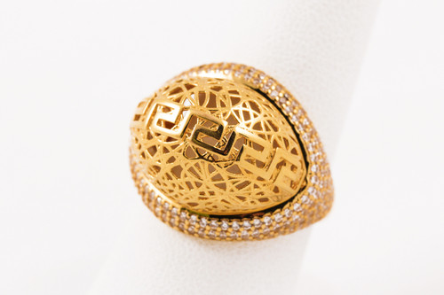 Yellow Gold Ring 21K, YGRING0063, Weight: 7.7g