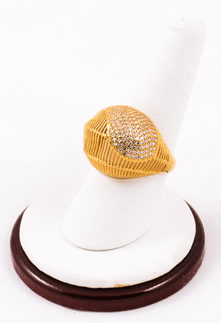 Yellow Gold Ring 21K, YGRING0075, Weight: 0g