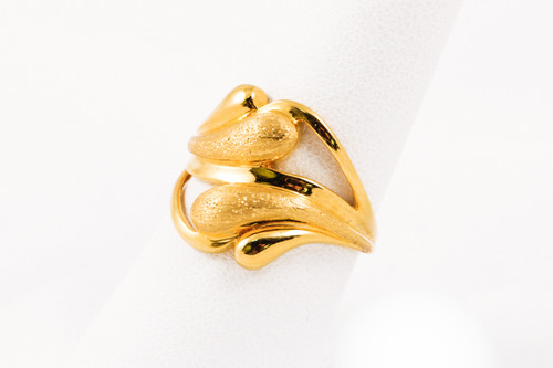 Yellow Gold Ring 21K, YGRING0093, Weight: 0g