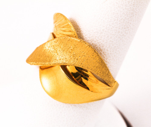 Yellow Gold Ring 21K, YGRING0097, Weight: 4.5g