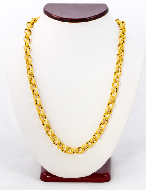YELLOW GOLD CHAINS, 21K-YGCHAIN001, Size:Large, Weight: 59.5g YELLOW GOLD CHAINS, 21K-YGCHAIN001, Size:Large, Weight: 59.5g
