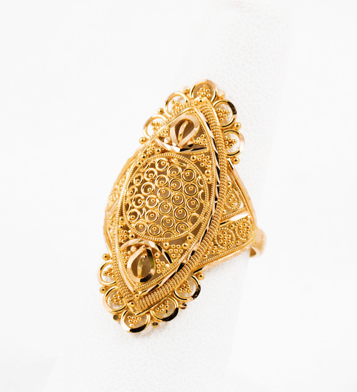 Yellow Gold Ring 21K, YGRING0149, Weight: 0g