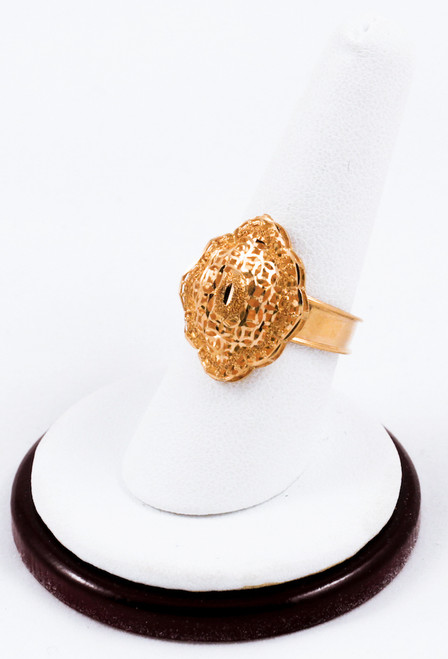 Yellow Gold Ring 21K, YGRING0188, Weight: 0g
