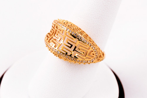 Yellow Gold Ring 21K, YGRING0218, Weight: 0g