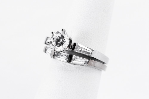 White Gold Ring, WGRING0003, Weight: 8