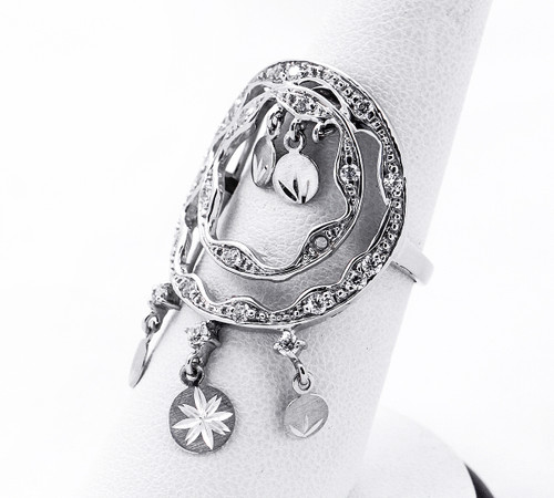 White Gold Ring, WGRING0006, Weight: 6.3