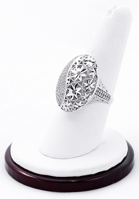 White Gold Ring, WGRING0007, Weight: 4.4