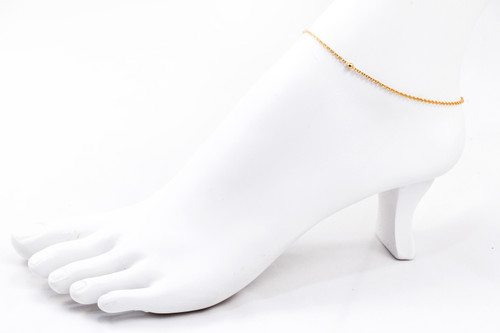 YELLOW GOLD ANKLETS, 21K, YGANKL010, Weight: 3.9g YELLOW GOLD ANKLETS, 21K, YGANKL010, Weight: 3.9g