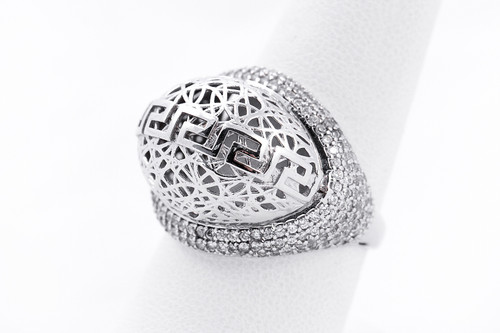 White Gold Ring, WGRING0018, Weight: 6.6