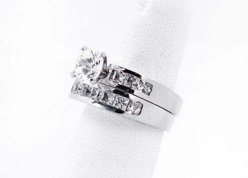 White Gold Ring, WGRING0036, Weight: 0