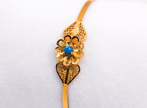 YELLOW GOLD BABY BANGLE, YGBaby0029, 21K, Size: Child Medium , Weight: 5g