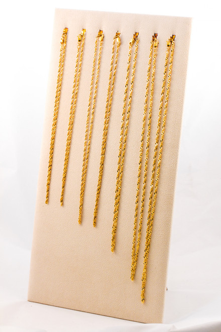 YELLOW GOLD CHAINS, 21K-YGCHAIN058, Size: Vary, Weight: Vary