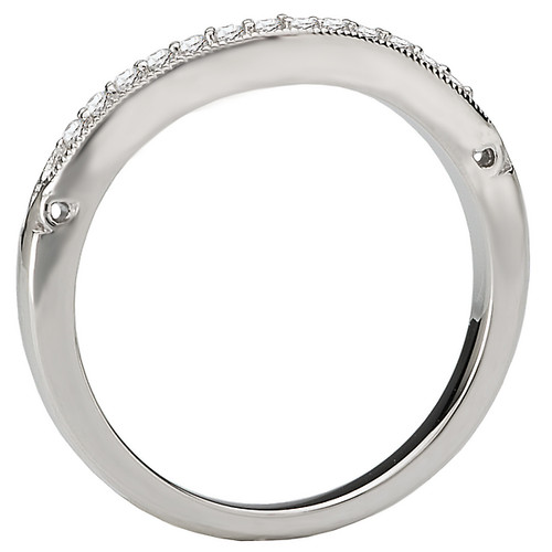 18KW ROM CURVED MLGN DIA BAND D.10CTW 18KW ROM CURVED MLGN DIA BAND D.10CTW