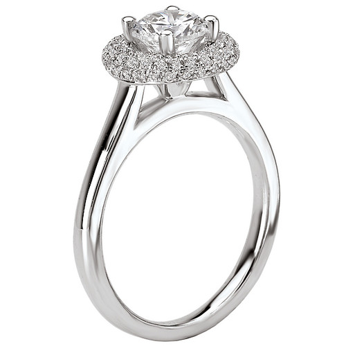 18KW ROM PAVE SET DIA SEMI-MT D1/3CTW,FIT 6.5-7MM RD,117124