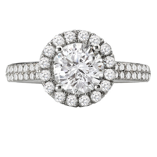 18KW ROM RD HALO DIA SEMI-MT  D1/2CTW,FIT 5.8MM RD,117264-W