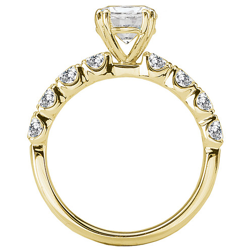 SPC* 18KY ROM 8-STN RD DIA SM D3/4CTW,  W/6.5MM RD PEG