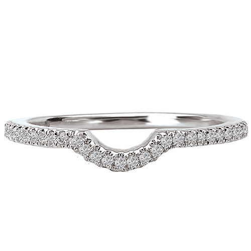 18KW ROM CURVED MICRO-SET BANDD1/7CTW MATCHES 117274-100