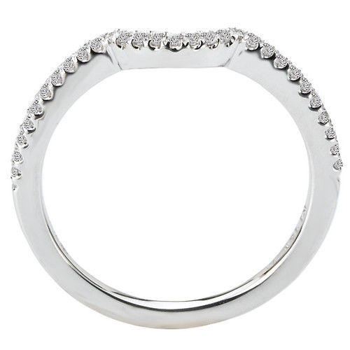 18KW ROM CURVED MICRO-SET BANDD1/7CTW MATCHES 117274-100