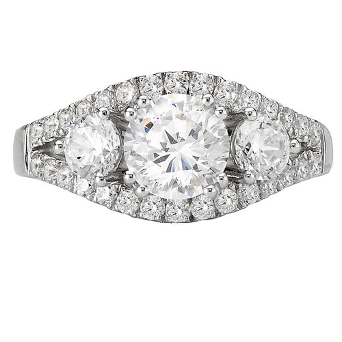 18KW ROM 3-STN LOOK RD DIA    SEMI-MT, D1CTW, FITS 6.5MM RD