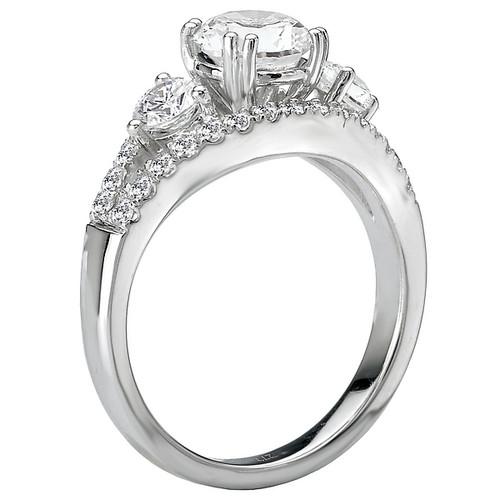 18KW ROM 3-STN LOOK RD DIA    SEMI-MT, D1CTW, FITS 6.5MM RD