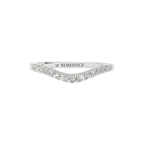 18KW ROM 14-DIA CURVED BAND   D1/5CTW, ALSO MATCH 117591-100