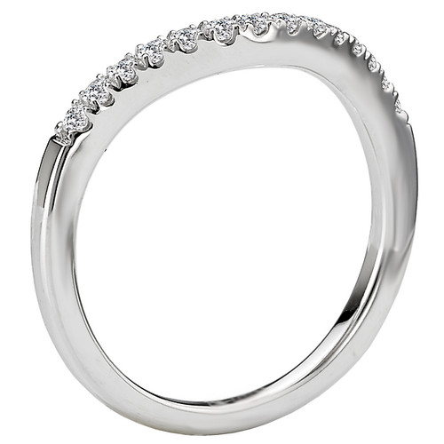 18KW ROM 14-DIA CURVED BAND   D1/5CTW, ALSO MATCH 117591-100