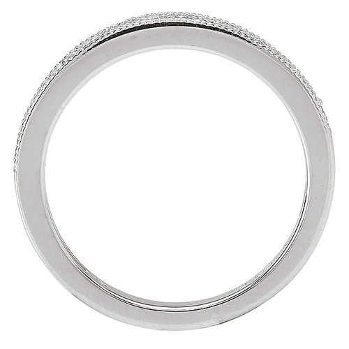 18KW ROM MILGRAINED BAND      D1/8CTW, MATCHES 117297-100