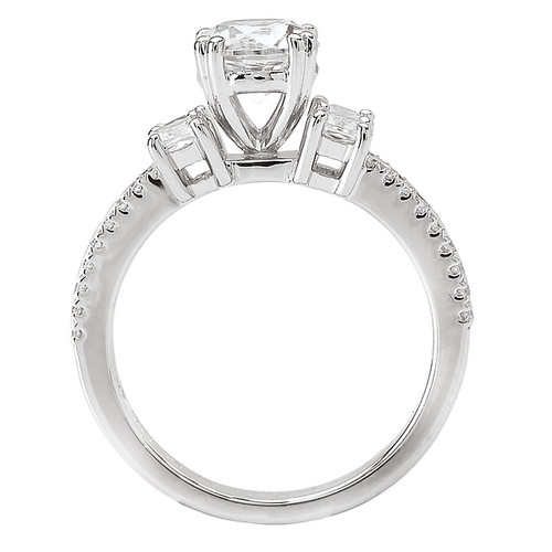 18KW ROM RD/PRI DIA SEMI-MT   D 5/8CT, PEG FITS 6.5MM RD