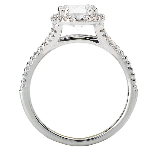 18KW ROM RD HALO DIA SEMI-MT  D1/6CTW, FIT 6.5MM RD,117424-W