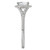 18KW ROM RD HALO DIA SEMI-MT  D1/5CTW, FIT 6.5MM RD,117424-W